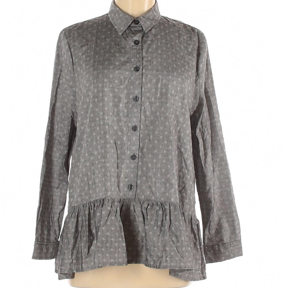 The Great. Long Sleeve Button-Down Shirt